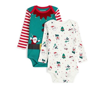 Lote de 2 bodies Navideños para bebé IN EXTENSO, talla 68. Lote de 2 bodies Navideños para bebé IN EXTENSO, talla 68.