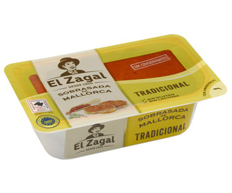 Tarrina de sobrasada con IGP sobrasada de Mallorca EL ZAGAL 200 g. Tarrina de sobrasada con IGP sobrasada de Mallorca EL ZAGAL 200 g.