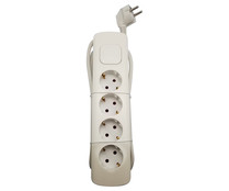 Base 4 tomas con interruptor 16A 1,5m 3X1,5mm, PRODUCTO ALCAMPO. Base 4 tomas con interruptor 16A 1,5m 3X1,5mm, PRODUCTO ALCAMPO.