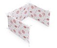 Protector para cuna, color rosa, INTERBABY Space.