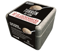 Tarrina de helado artesano de turrón, con IGC Jijona LA COLMENAREÑA 500 ml.