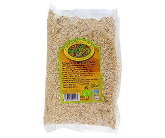 Cereales de fibra con copos de avena ecológicos BIOGORET 500 gr, Cereales de fibra con copos de avena ecológicos BIOGORET 500 gr,