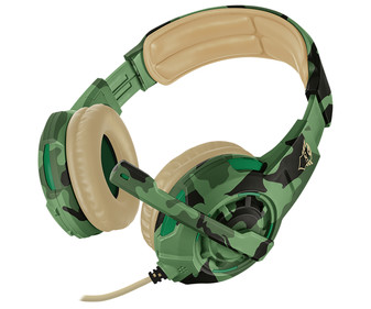 Auriculares gaming TRUST GXT 310C Radius, micrófono, control volumen, conexión jack 3.5mm. Compatible PC / XBOX ONE / SWITCH / PS4.