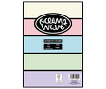 Folios de 5 colores pastel Din A4 80g, 100 hojas (20 hojas por color) OCEAN'S WAVE.