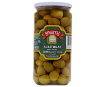 Aceitunas verdes sabor anchoa HIMAFESA frasco de 400 g.