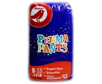 Pañales de noche talla 8, para niños de 27 a 57 kilogramos AUCHAN Pyjama pants 12 uds.