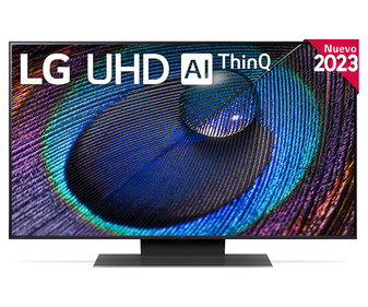 Televisión 109,22 cm (43") LED LG 43UR91006LA 4K HDR 10 PRO, SMART TV, WIFI, TDT T2, USB reproductor y grabador, 3HDMI, 50HZ.