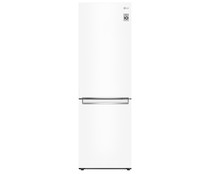 Frigorífico combi LG GBP61SWPGN NO FROST, clasificación energética: D, H: 186cm, A: 59,5cm, F: 68,2cm, capacidad total: 341L.