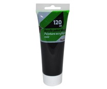 Tubo de 120 mm de pintura acrílica de color negro PRODUCTO ALCAMPO.