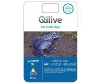 Cartucho de tinta compatible (302XL) QILIVE H-302C XL tricolor.