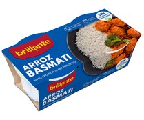 Arroz  basmati en tarrina BRILLANTE paquete de 2 uds x 125 g.
