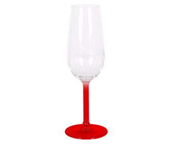 Copa de vino de vidrio con pie rojo, 0,20 litros de capacidad, ROYAL LEERDAM Jade. Copa de vino de vidrio con pie rojo, 0,20 litros de capacidad, ROYAL LEERDAM Jade.