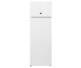 Frigorífico 2 puertas NEW POL NW160P2 CÍCLICO, clasificación energética: F, H: 160cm, A: 54cm, F: 57cm, capacidad total: 240L.
