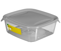 Recipiente hermético cuadrado de plástico, 1,7 litros, PRODUCTO ECONÓMICO ALCAMPO.