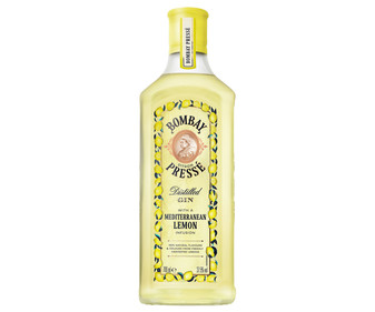 Ginebra Dry Gin, infusionada con limones mediterráneos BOMBAY Pressé botella de 70 cl. Ginebra Dry Gin, infusionada con limones mediterráneos BOMBAY Pressé botella de 70 cl.