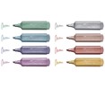 Pack de 8 subrayadores de colores metálicos, FABER CASTELL.