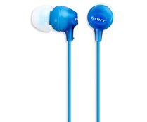 Auriculares tipo intrauditivo SONY MDREX15LPLI con cable, color azul.