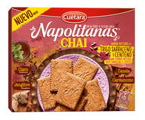 Galletas Napolitanas chai con harina integral CUÉTARA NAPOLITANAS 180 g.