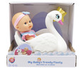 Muñeco bebé de 27cm con flotador de unicornio o cisne, ONE TWO FUN ALCAMPO.