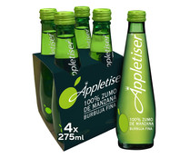Bebida refrescante de manzana 100 %, burbuja fina APPLETISER pack 4 uds. x 275 ml.