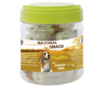 snack dental para perro con carne de pollo SANDIMAS NUDITOS 168 g.