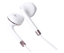 Auriculares tipo botón QILIVE Q1590 con cable, color blanco.