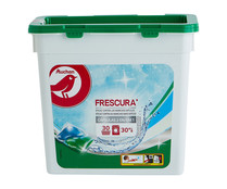 Detergente en cápsulas 2 en 1 , frescura, eficaz contra las manchas difíciles PRODUCTO ALCAMPO 30 uds. 735 ml.