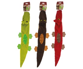 Peluche con forma de cocodrilo para perros RIGA 1 uds. Peluche con forma de cocodrilo para perros RIGA 1 uds.
