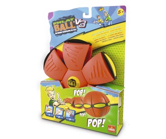 Sorprendente disco que al lanzarlo se convierte en una pelota GOLIATH. Sorprendente disco que al lanzarlo se convierte en una pelota GOLIATH.