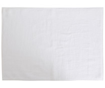 Alfombra de baño rizo 100% algodón color blanco, 700g/m², 50x70 cm. ACTUEL.
