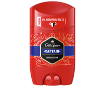 Desodorante en stick para hombres con acción anti manchas OLD SPICE Captain 50 ml.