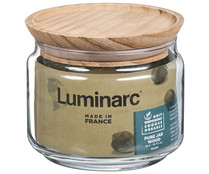 Tarro de vidrio con tapa de madera, 0,5 litros LUMINARC