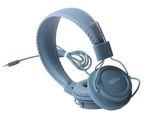 Auriculares diadema QILIVE Q1296, con micrófono, cable 1,2m, color azul.