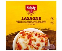 Lasaña de carne, elaborada sin gluten SCHÄR 300 g.