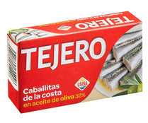 Caballitas de la costa en aceite de oliva 32% TEJERO, lata de 80 g.