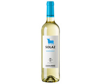 Vino blanco con IGP Vinos de la Tierra de Castilla SOLAZ botella de 75 cl.