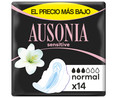 Compresas normal con alas AUSONIA Sensitive 14 uds