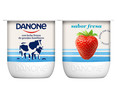 Yogur con sabor a fresa elaborado con leche fresca de vaca DANONE 4 x 120 g.