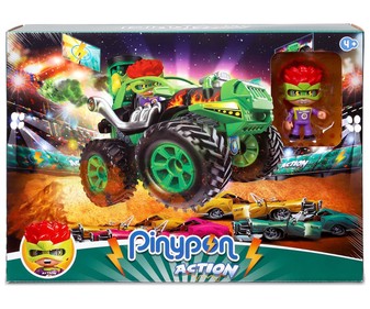 Coche Wild Big Foot con figura incluida PINYPON ACTION. Coche Wild Big Foot con figura incluida PINYPON ACTION.