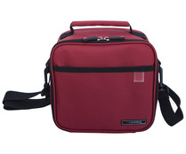 Bolsa porta alimentos color rojo más 2 tapers herméticos, de 0,6 y 0,8l., Classic Lunch bag IRIS.