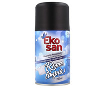 Ambientador recambio , ropa limpia EKOSAN 250 ml