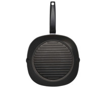 Plancha asador de aluminio reciclado con revestimiento antiadherente premium, 28x28 cm. ACTUEL.