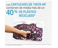 Pack de 2 cartuchos originales de tinta HP 301 N9J72AE, negro y tricolor.