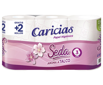 Papel higiénico triple capa 6 uds. CARICIAS SEDA | Alcampo Compra Online