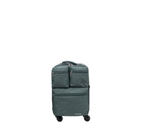 Maleta de cabina de color gris de 50 cm y 8 ruedas, AIRPORT ALCAMPO Eco Conception.