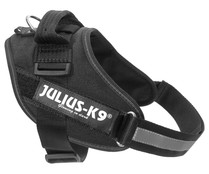 Arnés regulable para perros con reflectante color negro JULIUS K9 talla 0 (14-25 kg) 1 ud. 