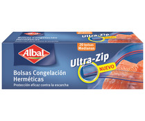 Bolsas congelación ziploc pequeña ALBAL 1 L 20 uds. 