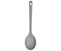 Cuchara de servir fabricada en silicona color gris, 30 cm. ACTUEL.