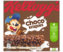  Barritas de cereales con chocolate KELLOGG´S CHOCO KRISPIE´S 6 uds. x 20 g.