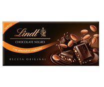 Chocolate negro con almendras crujientes LINDT 100 g.